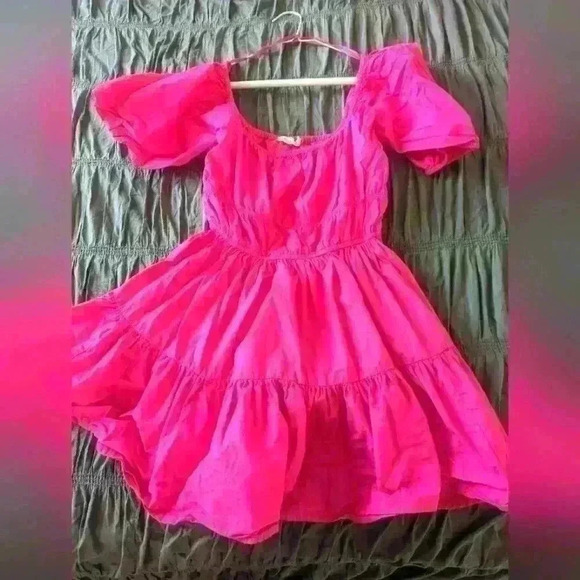 Women's Avec les Filles Hot pink stretchy dress - XS Like New - Picture 3 of 6